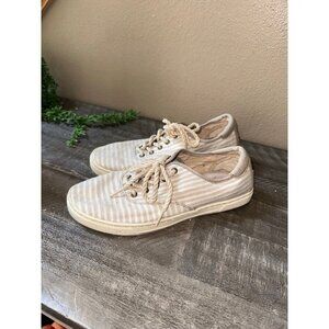 UGG Australia Shoes Womens 9 Eyan Stripe Casual Low Sneakers 1007570 Gray